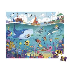 Janod Puzzle v kufříku Svět pod vodou 100 dílků