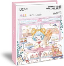 Kreatívna kniha Maľovanie vodovými farbami Dessert Princess
