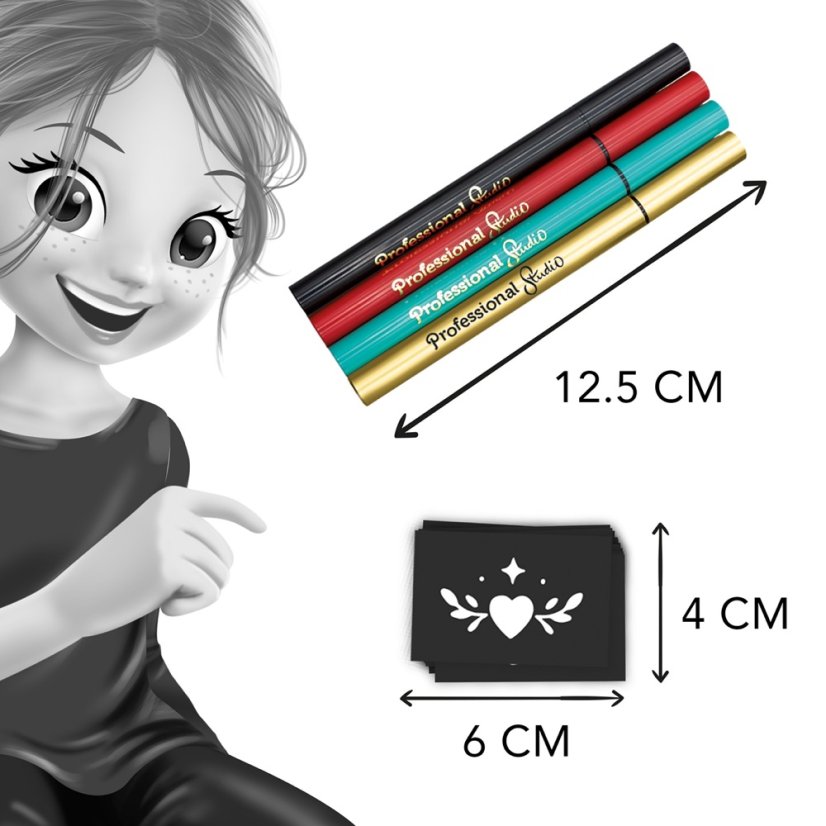 Kreativní sada pro děti - Tetovací pera - GOLD