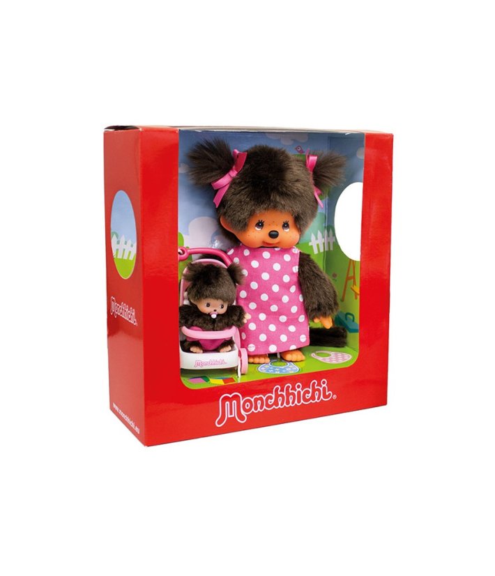 Mončiči maminka s kočárkem 20cm