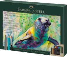 Akvarelové pastelky Faber-Castell A. Dürer a Pitt Artist Pen – sada 37 ks