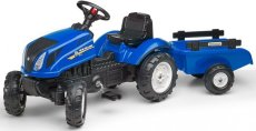 Falk Šlapací traktor 3080 AB Holland T6 s přívěsem