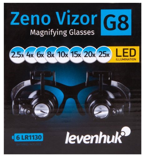 Zväčšovacie okuliare s LED osvetlením Zeno Vizor G8