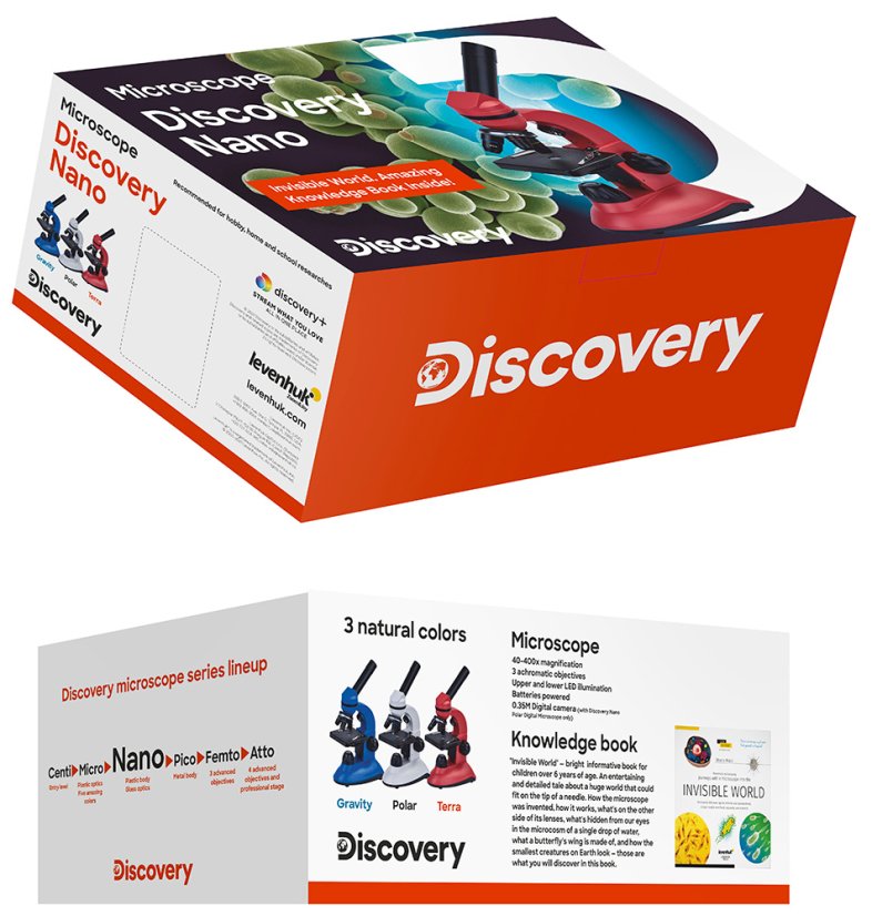 Mikroskop pre deti Discovery Channel Nano Gravity - balenie