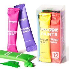 Prstové barvy na cesty 12 ks
