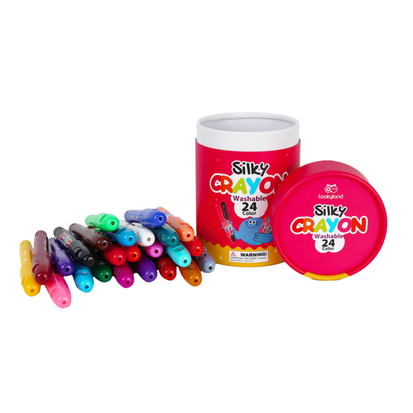 Jemné voskovky Smývatelné 24 ks