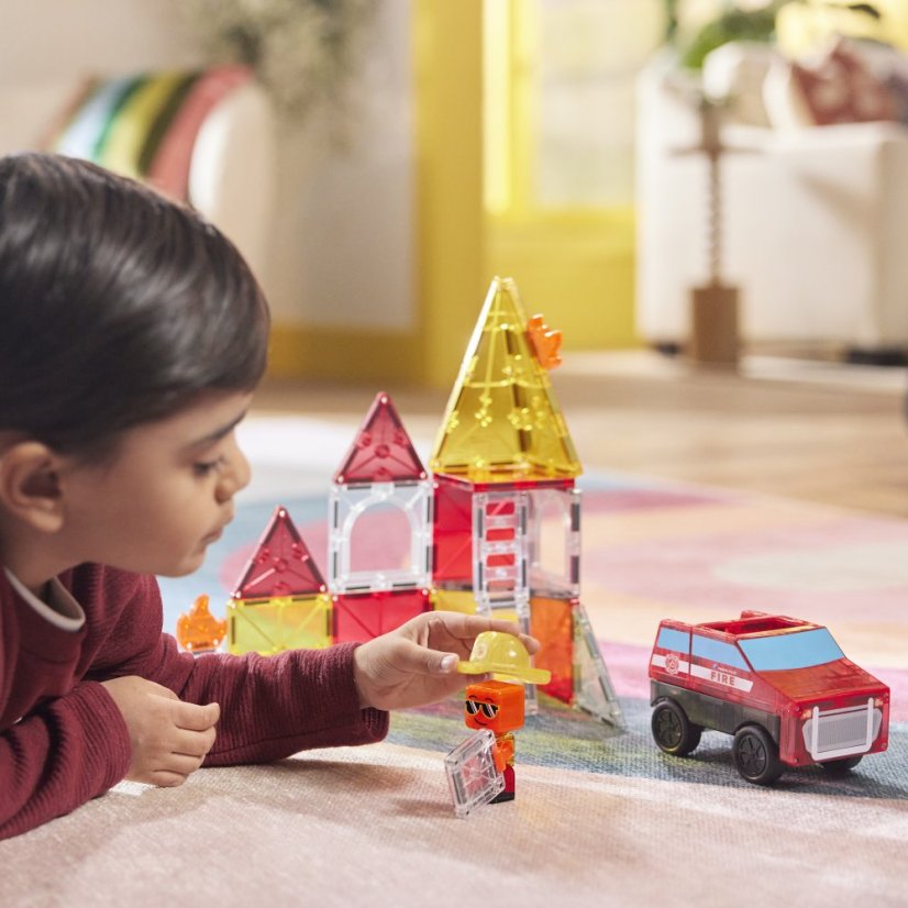 Magnetická stavebnice Magna Tiles Fire Rescue 27 dílů