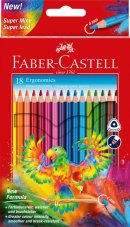 Tříhranné pastelky Faber-Castell TRIA extra silné - 18 barev