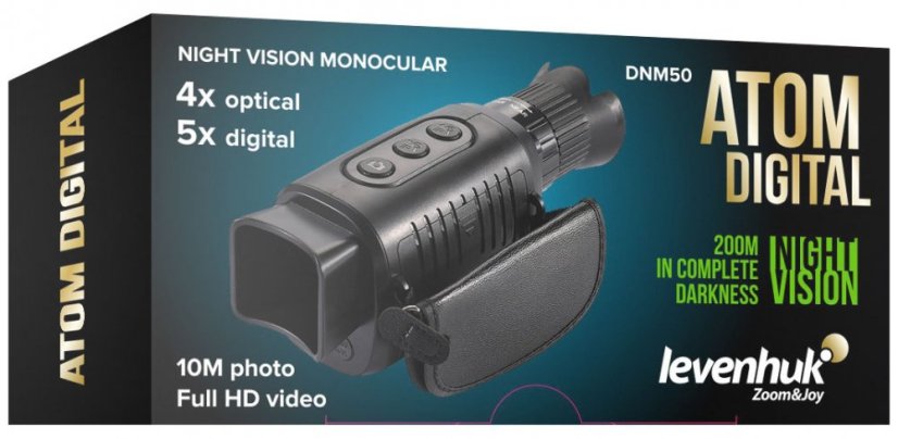 Monokulárny ďalekohľad s nočným videním Levenhuk Atom Digital DNM50