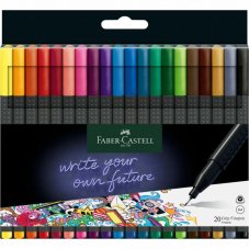 Popisovače Faber-Castell Grip Finepen 20 farieb - 0,4 mm