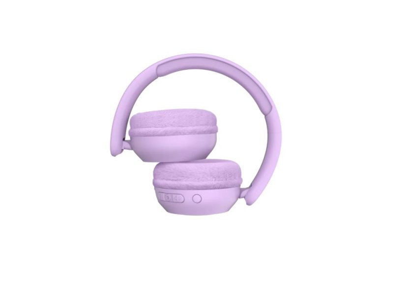Bezdrátová dětská sluchátka s podsvícením Purple