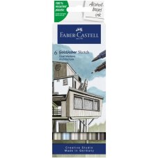 Obojstranné popisovače Gofa Sketch Dual set 6 Architect