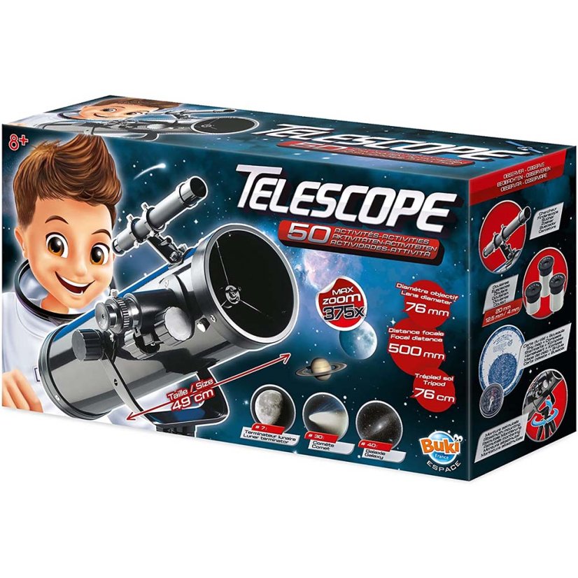 Zrcadlový teleskop pro děti - objektiv 76mm 
