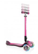 Kolobežka Globber Elite Deluxe Lights Deep Pink