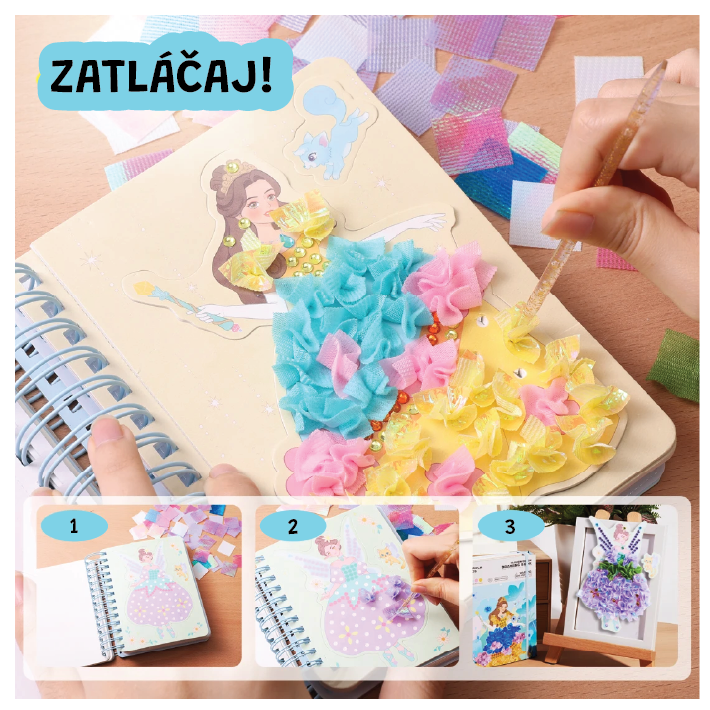 Kreativní kniha Fashion Magic Princesses