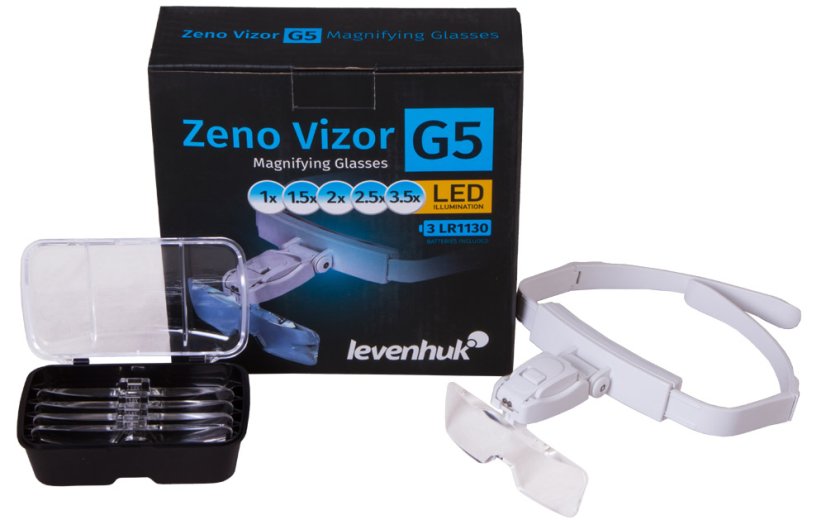 Čelová lupa Levenhuk Zeno Vizor G5