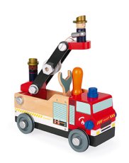 Stavebnica Drevené Auto Hasiči - BricoKids