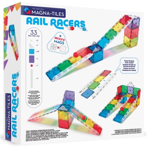 Magnetická stavebnica Magna Tiles Rail Racers 33 dielov