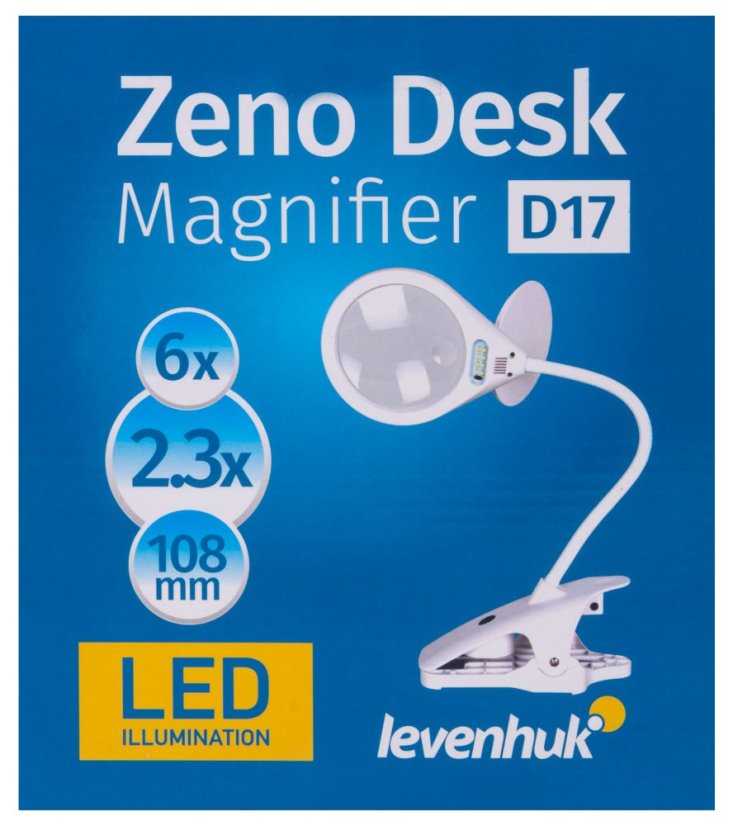 Stolní lupa s LED osvětlením Zeno Desk D17