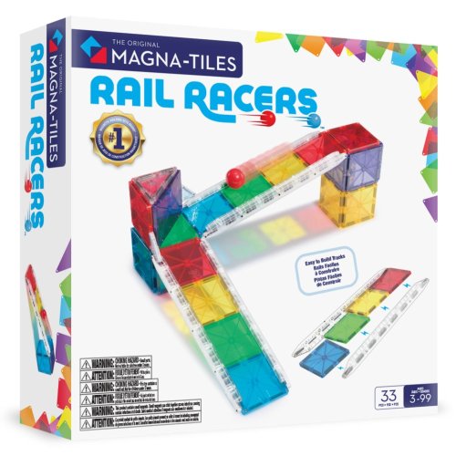 Magnetická stavebnica Magna Tiles Rail Racers 33 dielov