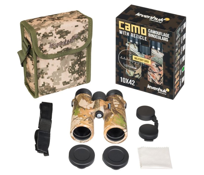 Dalekohled Camo Pine 10x42 se zaměřovačem (Pine)