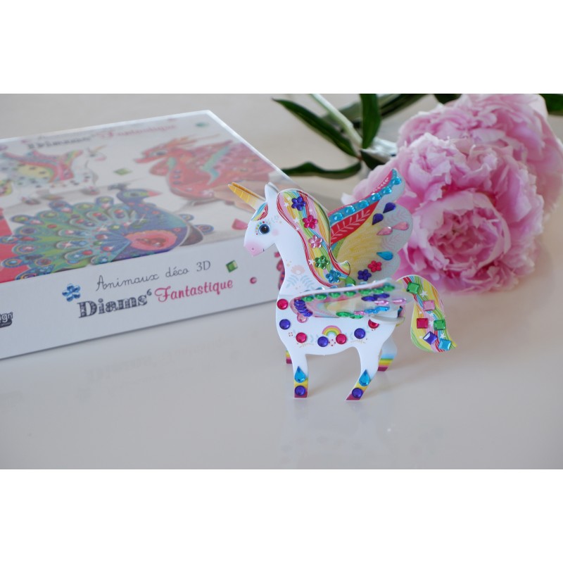 3D Diamantová mozaika zvířátka Fantazie