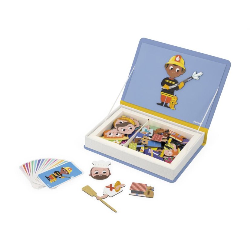 Janod Magnetibook Povolání - Magnetická kniha pro děti