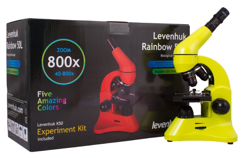 Mikroskop Levenhuk  Rainbow 50L Lime
