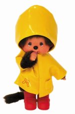 Mončiči dívka se žlutou pláštěnkou 20cm