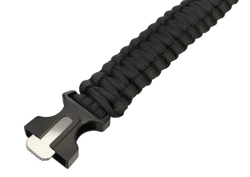 Černý náramek s křesadlem Levenhuk LabZZ FL5