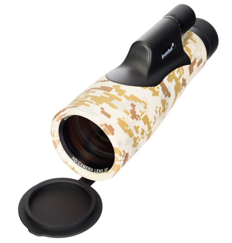 Monokulární dalekohled se zaměřovačem Levenhuk Camo Dots 10x56