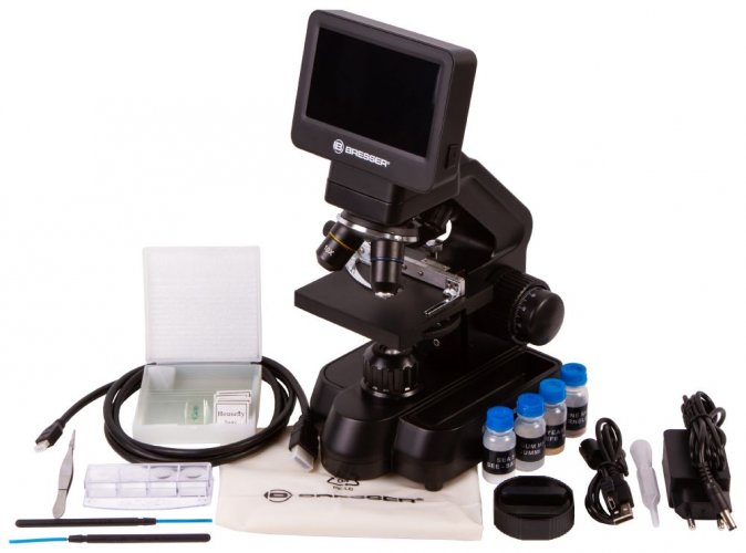 Digitálny Mikroskop Bresser Biolux - obsah balenia