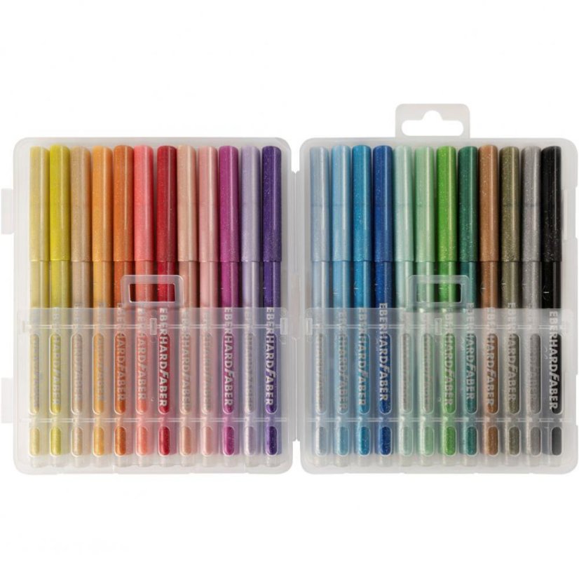 Tribletavé popisovače Glitter set 24 farieb