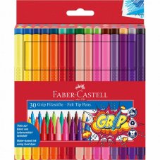 Fixky Faber-Castell  Grip Felt Tip 30 farieb