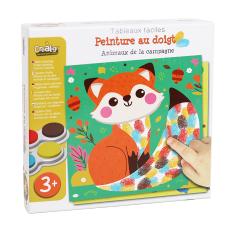 Malování prstovými barvami Lesní zvířátka