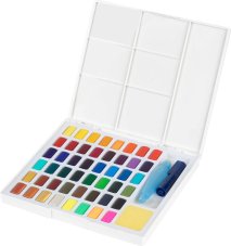 Akvarelové farby Faber-Castell Creative Studio 48 farieb a štetec