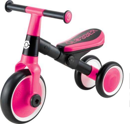 Globber dětské odrážedlo tříkolové - Learning Trike 2v1 - Fuchsia Pink