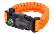 Oranžový náramok s kresadlom Levenhuk LabZZ FL5