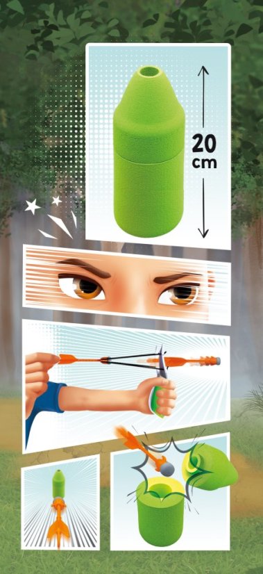 Dětský prak na pěnové šipky