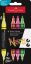 Akrylové popisovače Black Edition Shake&Paint, súprava 4 neónových farieb