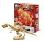 Dinodig vykopávka a kostra Tyranosaurus
