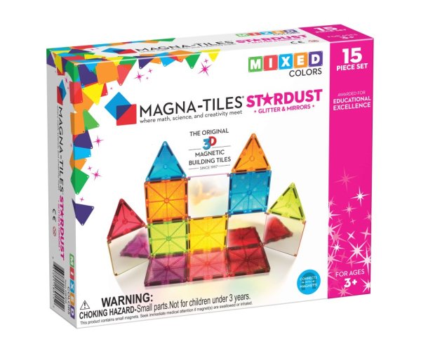 Magnetická stavebnica Magna Tiles Stardust 15 dielov