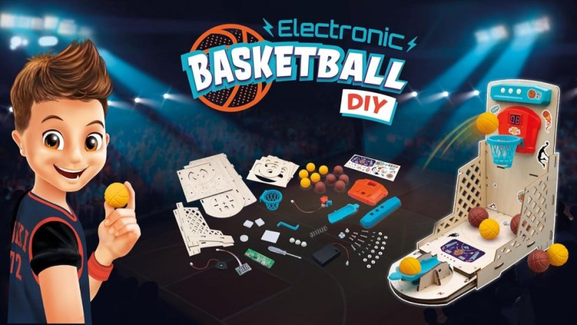 Udělej si sám - Stavebnice Elektronický basketbalový koš