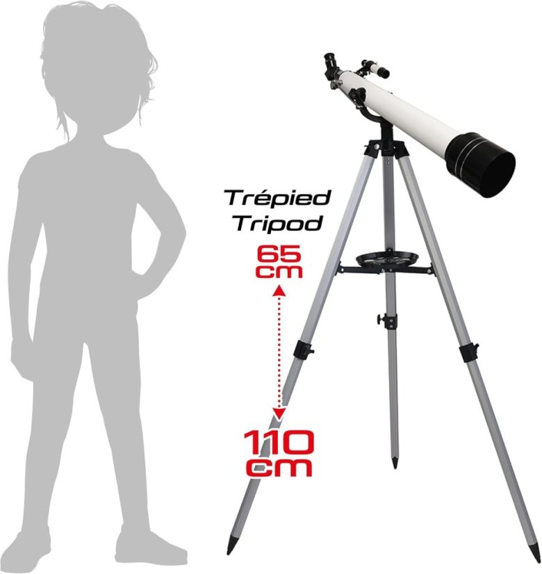 Čočkový astronomický teleskop pro děti - 40 aktivit