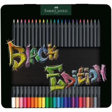 Pastelky Black Edition 24 barev v plechové krabičce