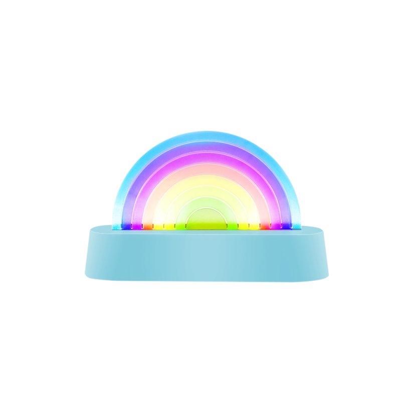 Tancujúca lampa Dúha modrá