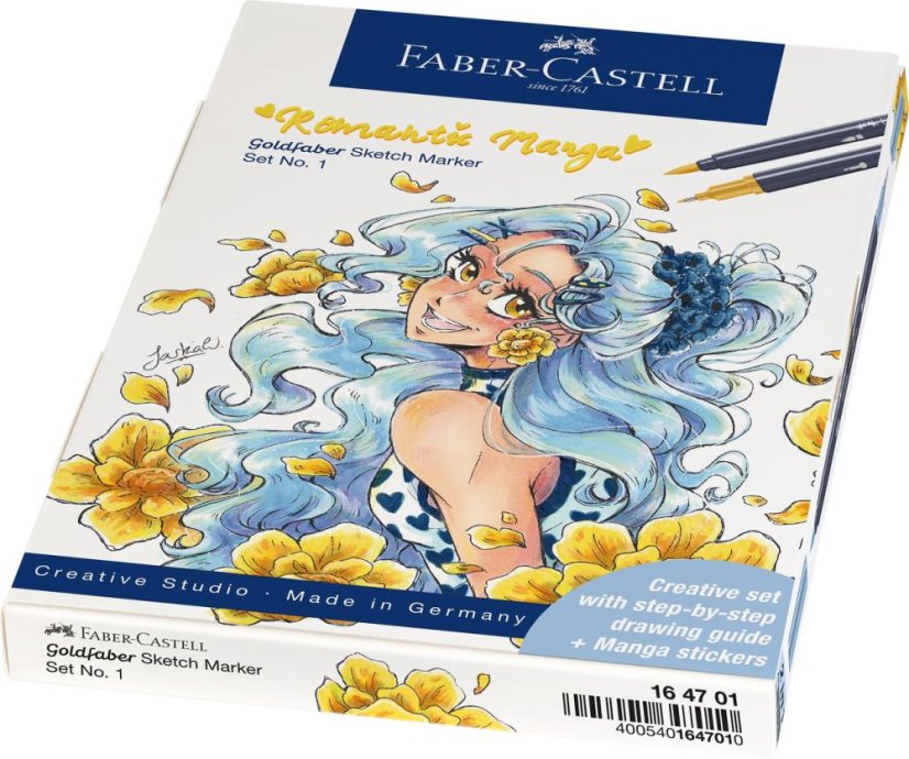 Popisovače Goldfaber Sketch Romantic Manga Collection, súprava č. 1