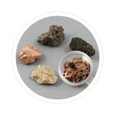 Edukační hračka Vulkán analýza hornin