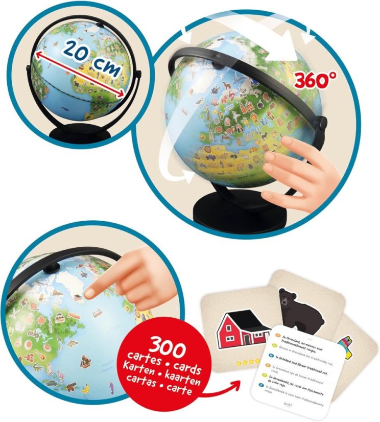 Interaktivní glóbus Junior Globe - hra pro předškoláky