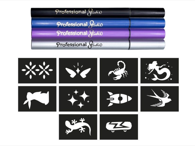 Kreativní sada pro děti - Tetovací pera - SILVER